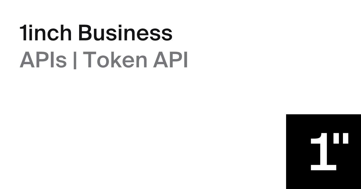Token API › Quickstart guide
